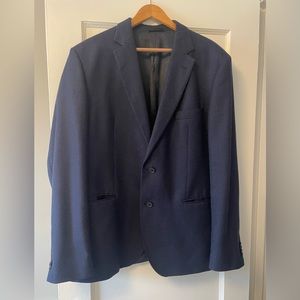 Boss wool navy blazer 46R